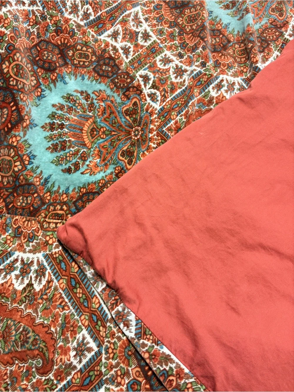 Pottery Barn Sabrina Velvet King Duvet Cover Set 2 King Shams Boho Paisley